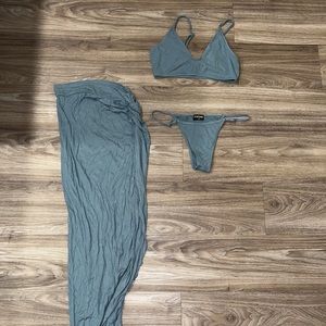 Bikini with matching skirt